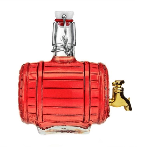 Beczułka 500 ml + zamknięcie pałąkowe + kranik na wino likier