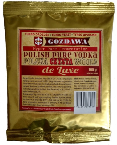 Drożdże gorzelnicze Polska Czysta Wódka 105g do zacieru
