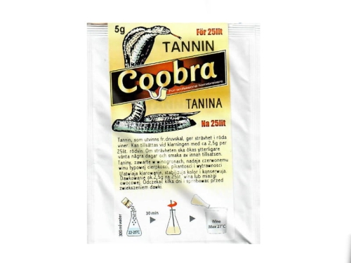 Tanina do win czerwonych 5g do klarowania konserwacji wina