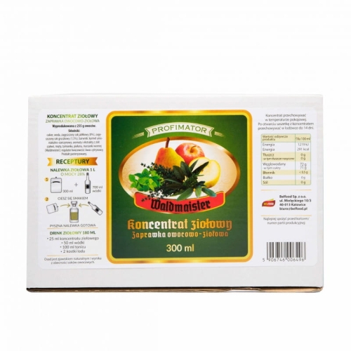 Koncentrat ziołowy Waldmaister 300 ml do nalewek likieru