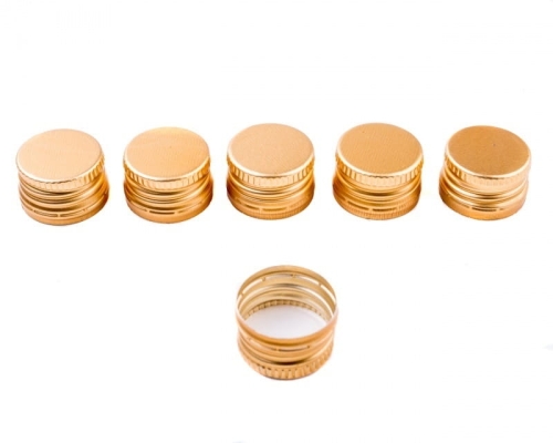 Zakrętka aluminiowa 22/15 mm złota