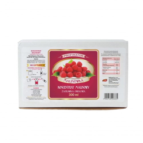 Koncentrat owocowy malinowy 300 ml do nalewek likierów