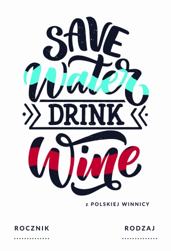 Etykieta na wino wzór 12