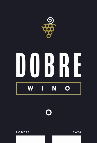 Etykieta na wino wzór 1