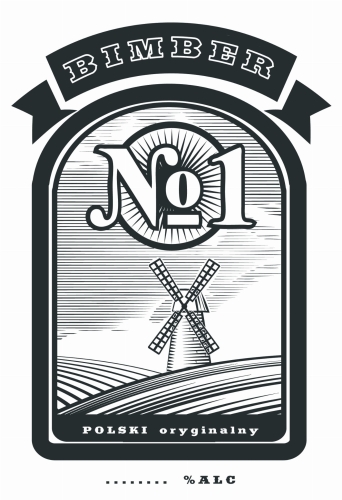 Etykieta na bimber wzór 2