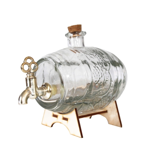 Beczułka szklana 500 ml z kranikiem na wino nalewkę