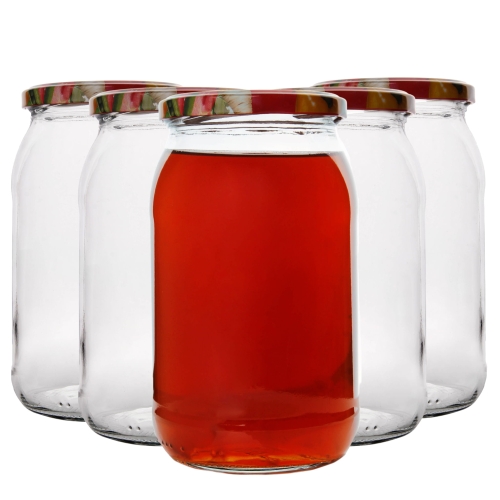 Słoik na przetwory miody nalewki Standard 900 ml fi 82