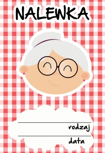 Etykieta na nalewkę wzór 6