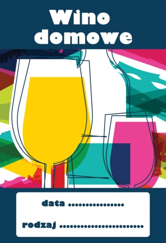 Etykieta na wino wzór 8