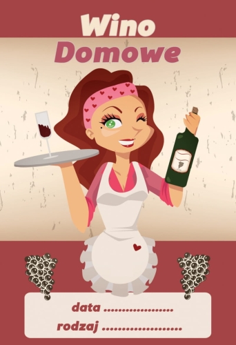 Etykieta na wino wzór 9