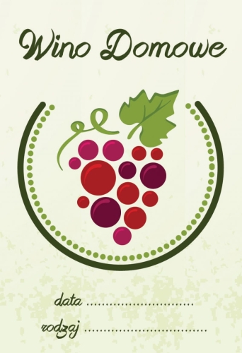 Etykieta na wino wzór 7