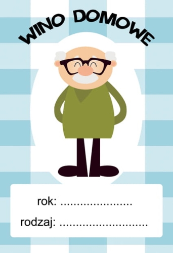 Etykieta na wino wzór 2
