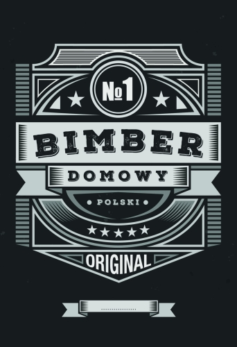 Etykieta na bimber wzór 7