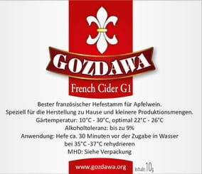 Drożdże do cydru FCG1 10 g