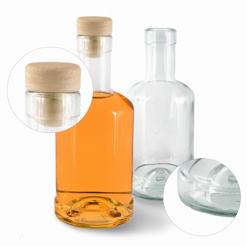 40 sztuk Butelka na bimber nalewkę Statua 250 ml na korek