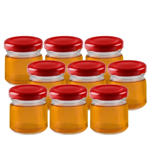 Słoik szklany miniaturowy Regalo 40 ml na konfitury dżemy miód 10 sztuk