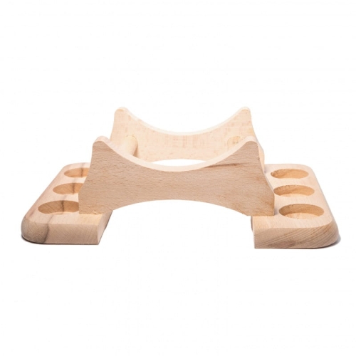 Podstawka drewniana do beczki szklanej 4 i 5 litrów z kieliszkami