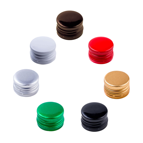 Zestaw 100 sztuk Zakrętka metalowa fi 28 mm do butelek różne kolory