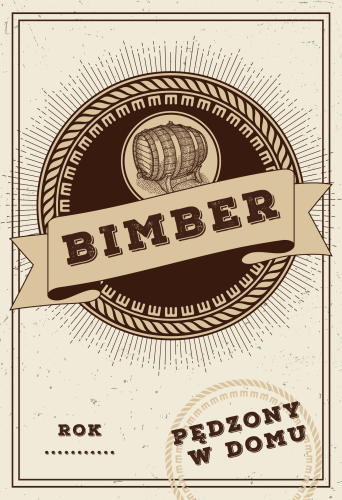 Etykieta na bimber wzór 9