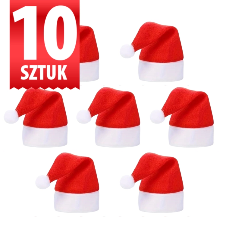 Magia Świąt, Mikołaj, Czapeczka, Prezent, Dekoracja stołu