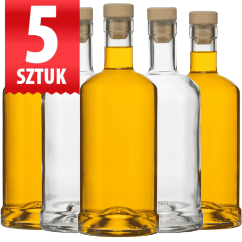 5 sztuk Butelka szklana na bimber nalewki Statua 500 ml