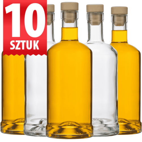 Butelka szklana na bimber nalewki Statua 500 ml 10 sztuk