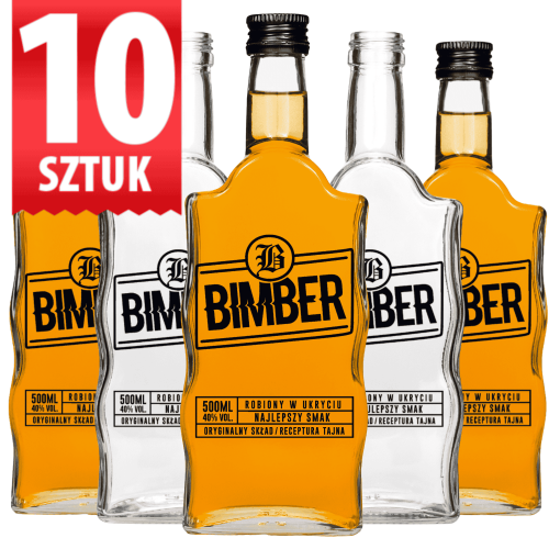  Butelka Warta 500 ml Bimber Oryginalny Zestaw 10 sztuk 