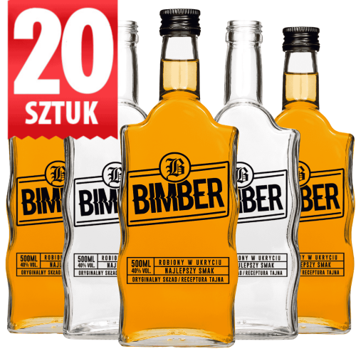  Butelka Warta 500 ml Bimber Oryginalny Zestaw 20 sztuk