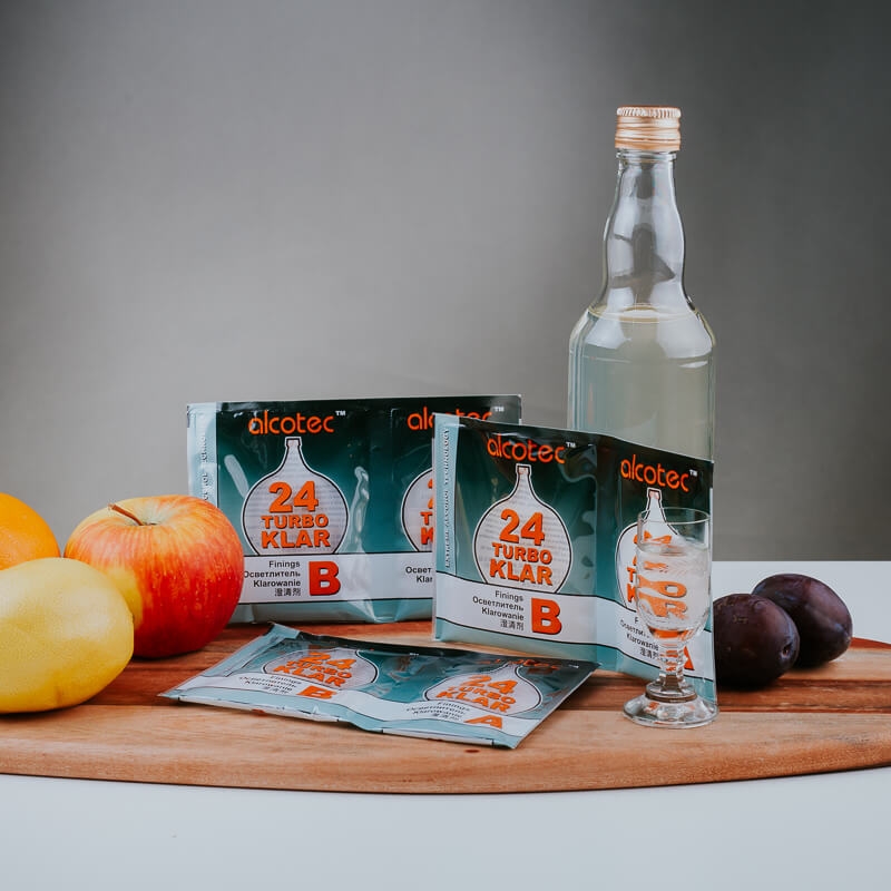 Klarowanie alkoholu, Przyspieszony proces oczyszczania, Domowy alkohol, Fermentacja, Oczyszczanie wina i nalewek, Czystość i klarowność