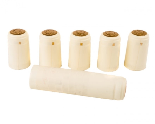 Kapturki termokurczliwe kremowe do butelek