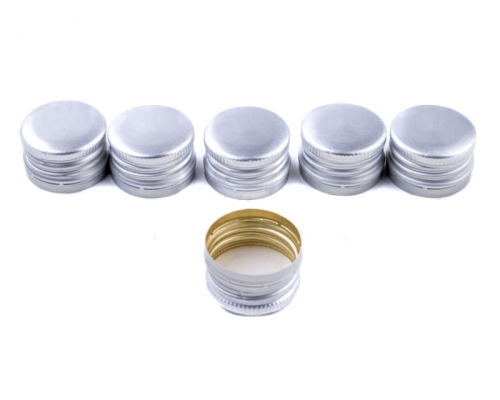 Zakrętka srebrna mini fi 18/12 mm do butelek