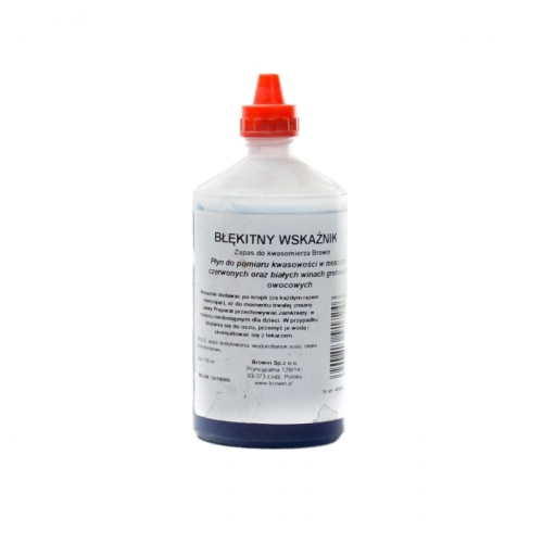 Błękitny wskaźnik do kwasomierza