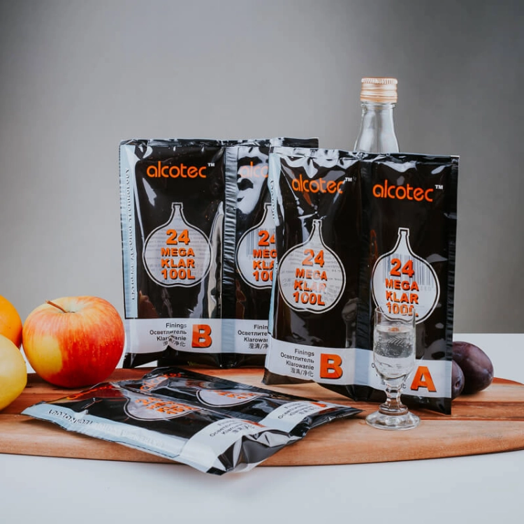 Klarowanie alkoholu, Przyspieszony proces oczyszczania, Domowy alkohol, Fermentacja, Oczyszczanie wina i nalewek, Czystość i klarowność