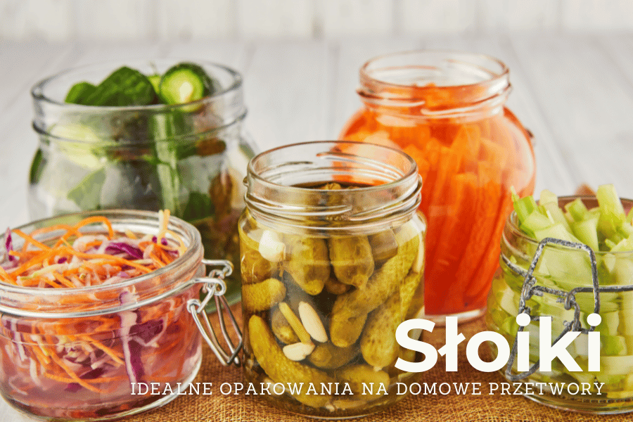 Słoiki - idealne opakowania na domowe przetwory.